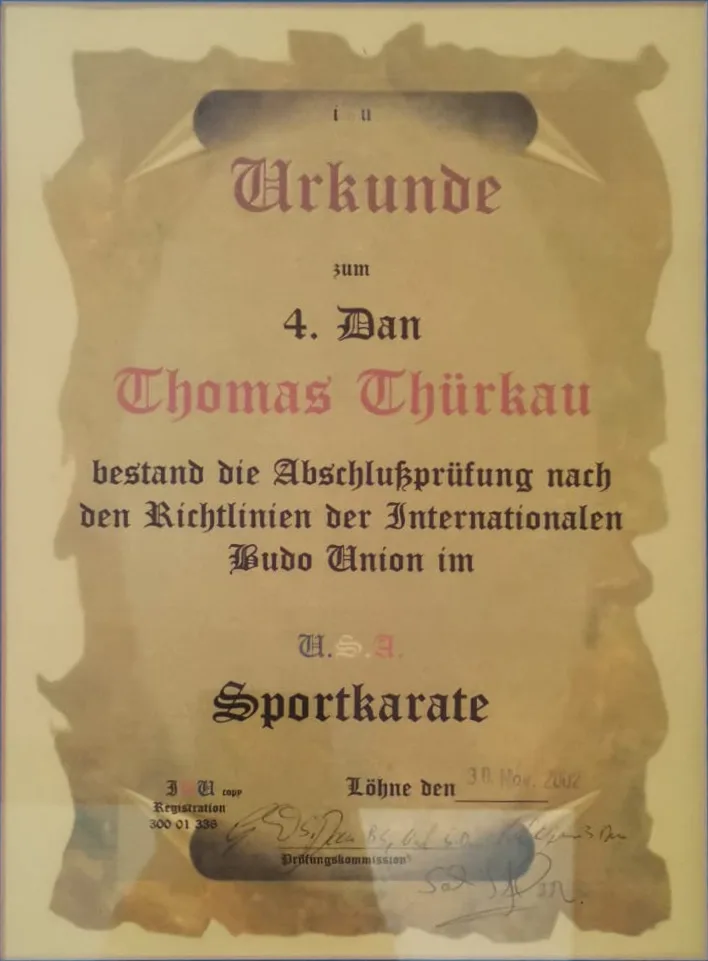 Urkunde 3 des Team Thürkau